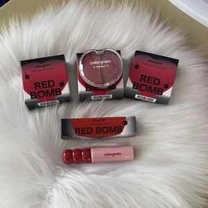 Colorgram Red Bomb Lip & Cheek Set in Red new in package